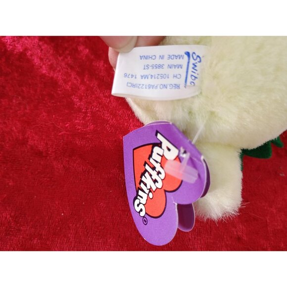 Dinky the Yellow Dinosaur Puffkins by Swibco Stuffed Plush Toy - Picture 6 of 6